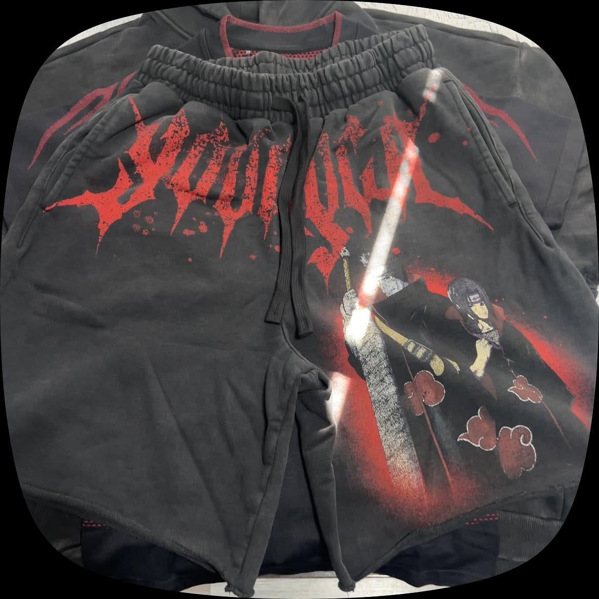 Customer photo review of 1002 - Naruto Sweat Shorts