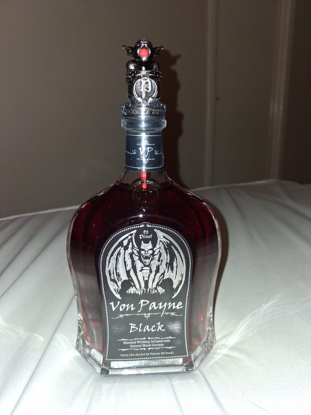 Customer photo review of Von Payne Black Blended Whiskey
