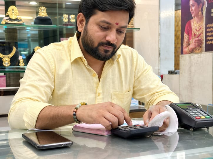 Customer photo review of Dhan Yog Bracelet – Natural Wealth & Prosperity Gemstone Bracelet