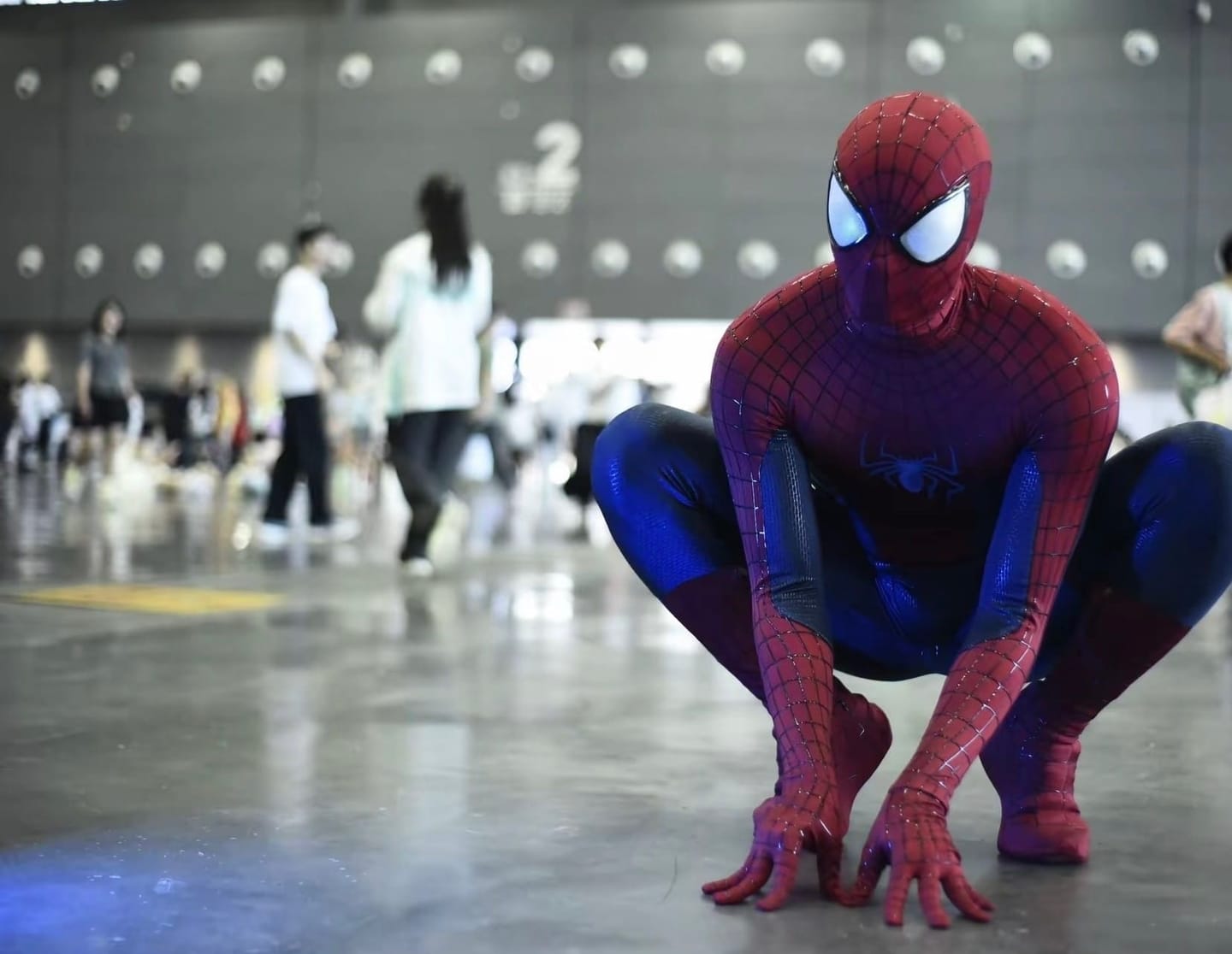 Customer photo review of The Amazing Spider-Man Costume Replica Wearable Suit (Replica Grade)(Screen Printed)
