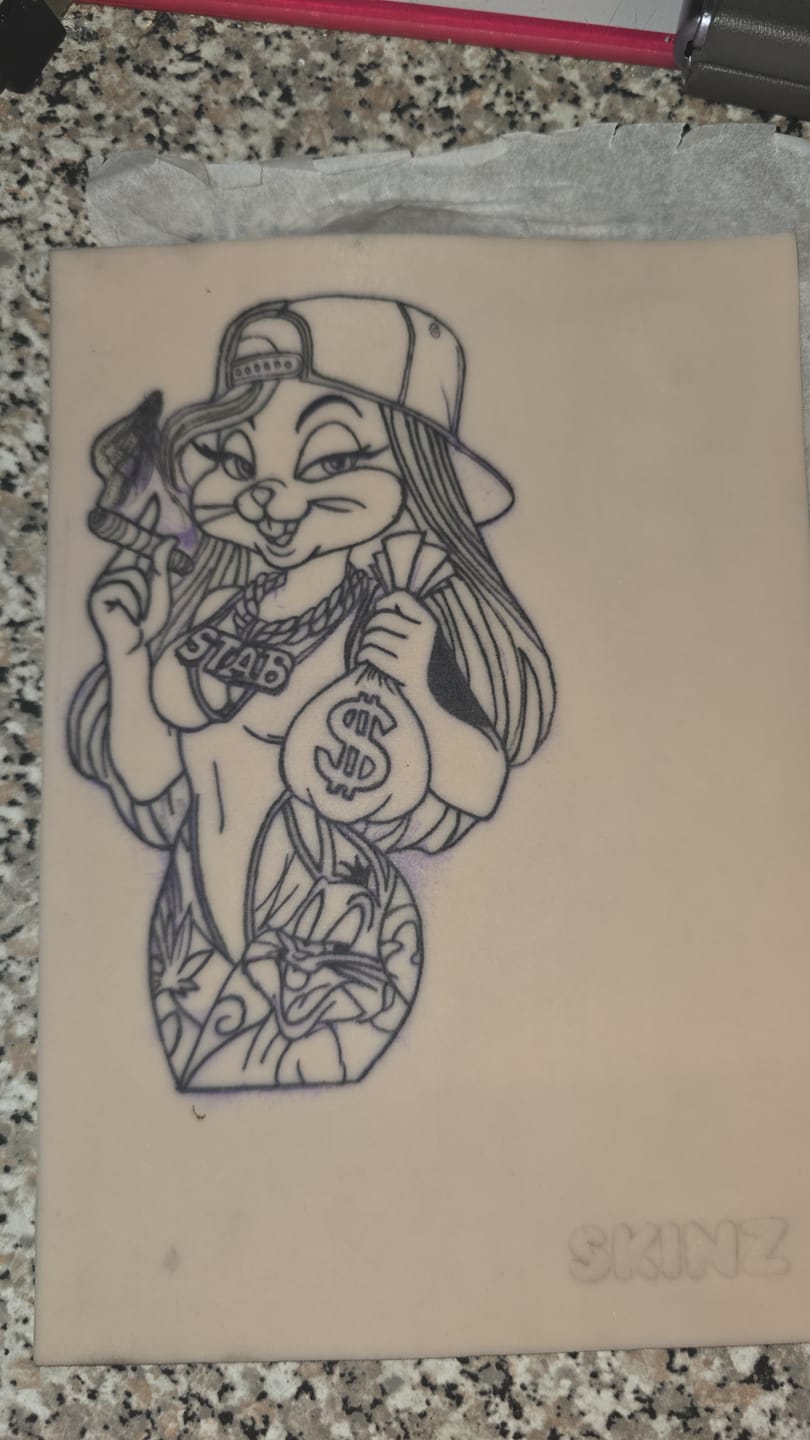 Customer photo review of Tattoo Practice Skin | Size Small A5 | Ben Fisher Pack of 4