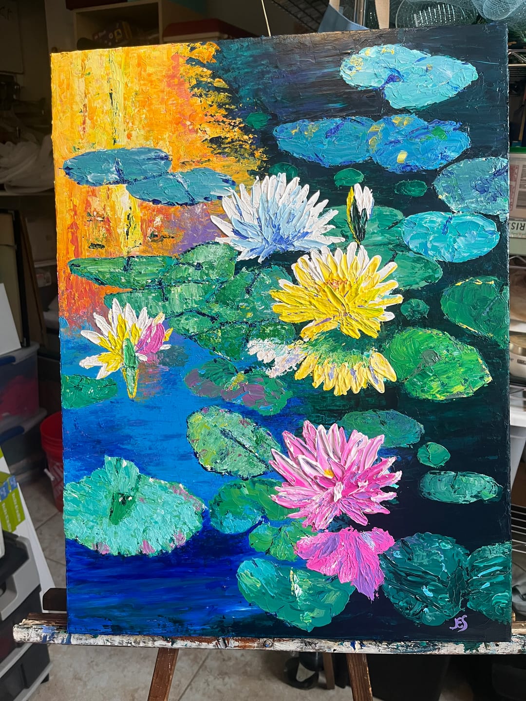 Customer photo review of DabblePaints™️ Phthalo Green — Thick-Body Acrylic Paint