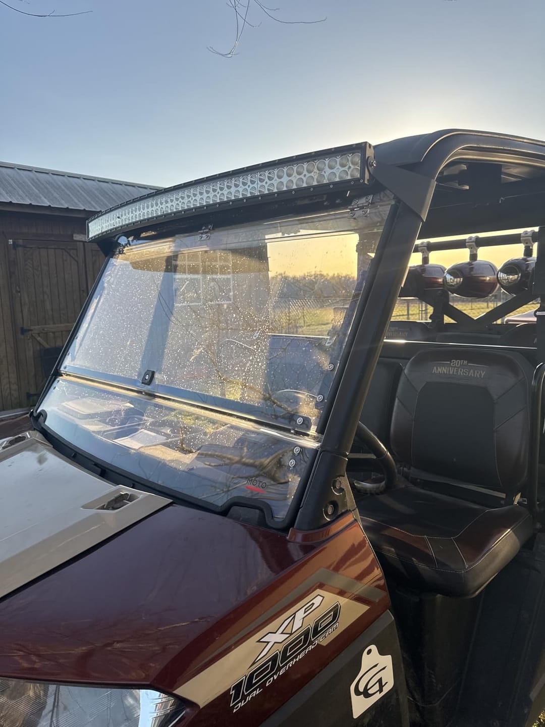 Customer photo review of 2-IN-1 Flip Windshield for Polaris Ranger XP 900/1000/ Crew 2014-2026