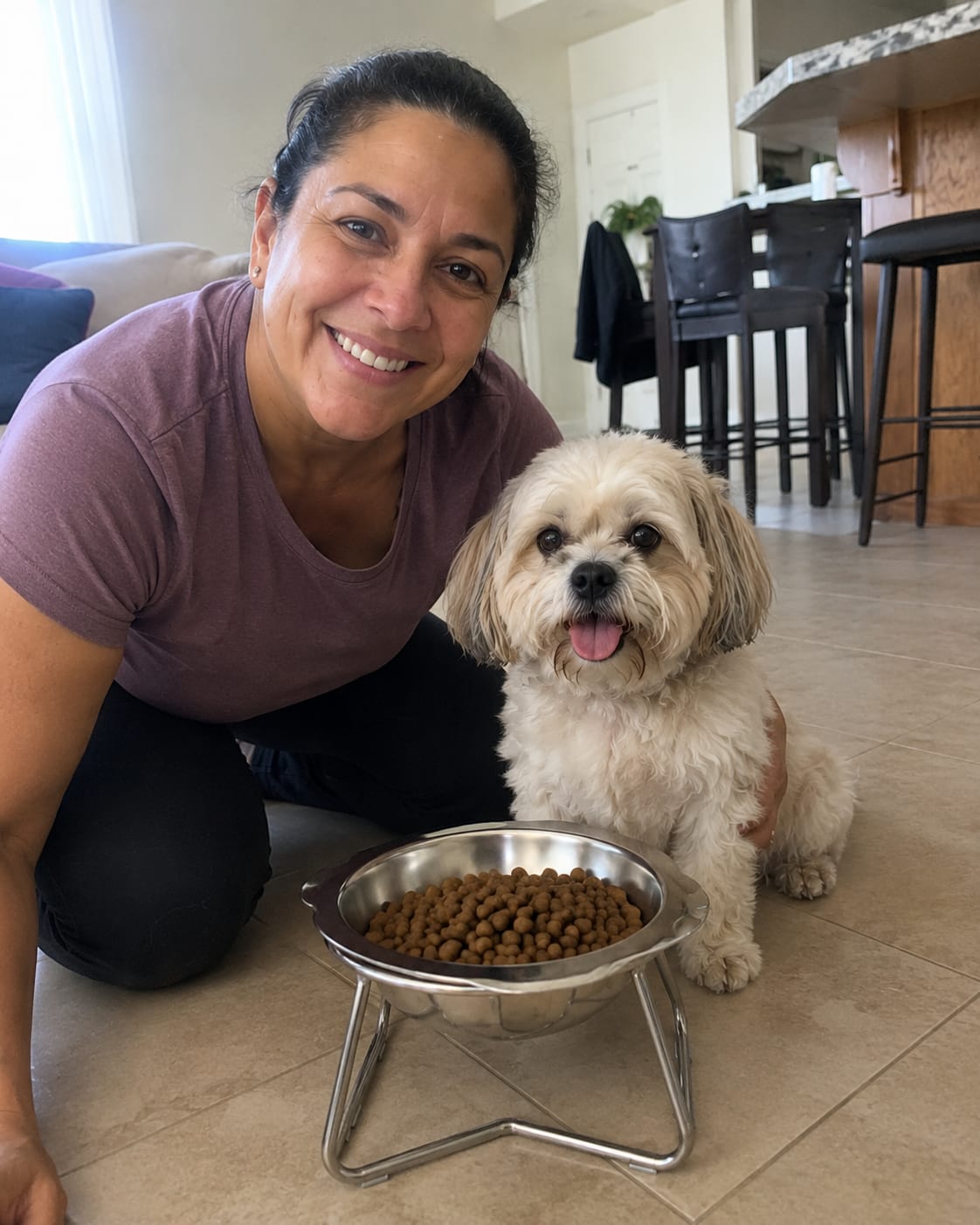 Customer photo review of Somnair™ Elevated Dog Bowl