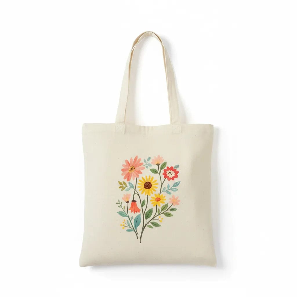 Customer photo review of Wrapzy Wildflower Bouquet Tote Bag