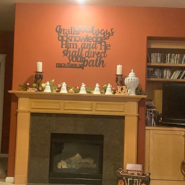 Customer photo review of Psalm 91 Metal Wall Art - God Is My Fortress Circle