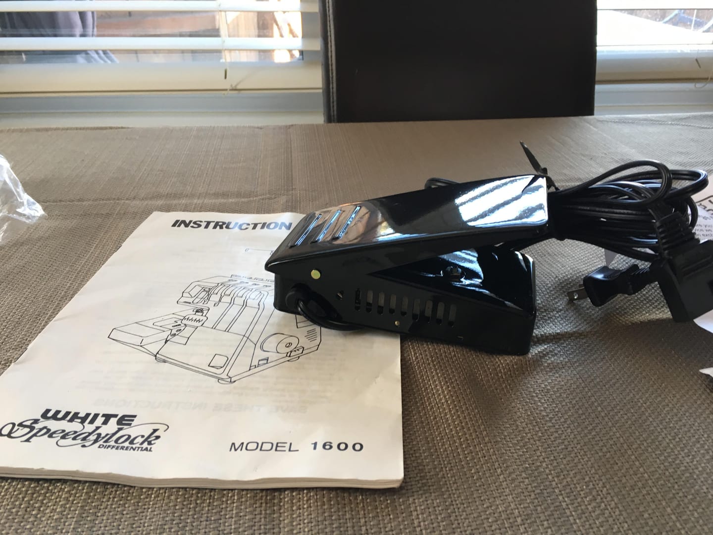 Customer photo review of Foot Control with Cord (110/120V), Babylock #FC-YDK32A