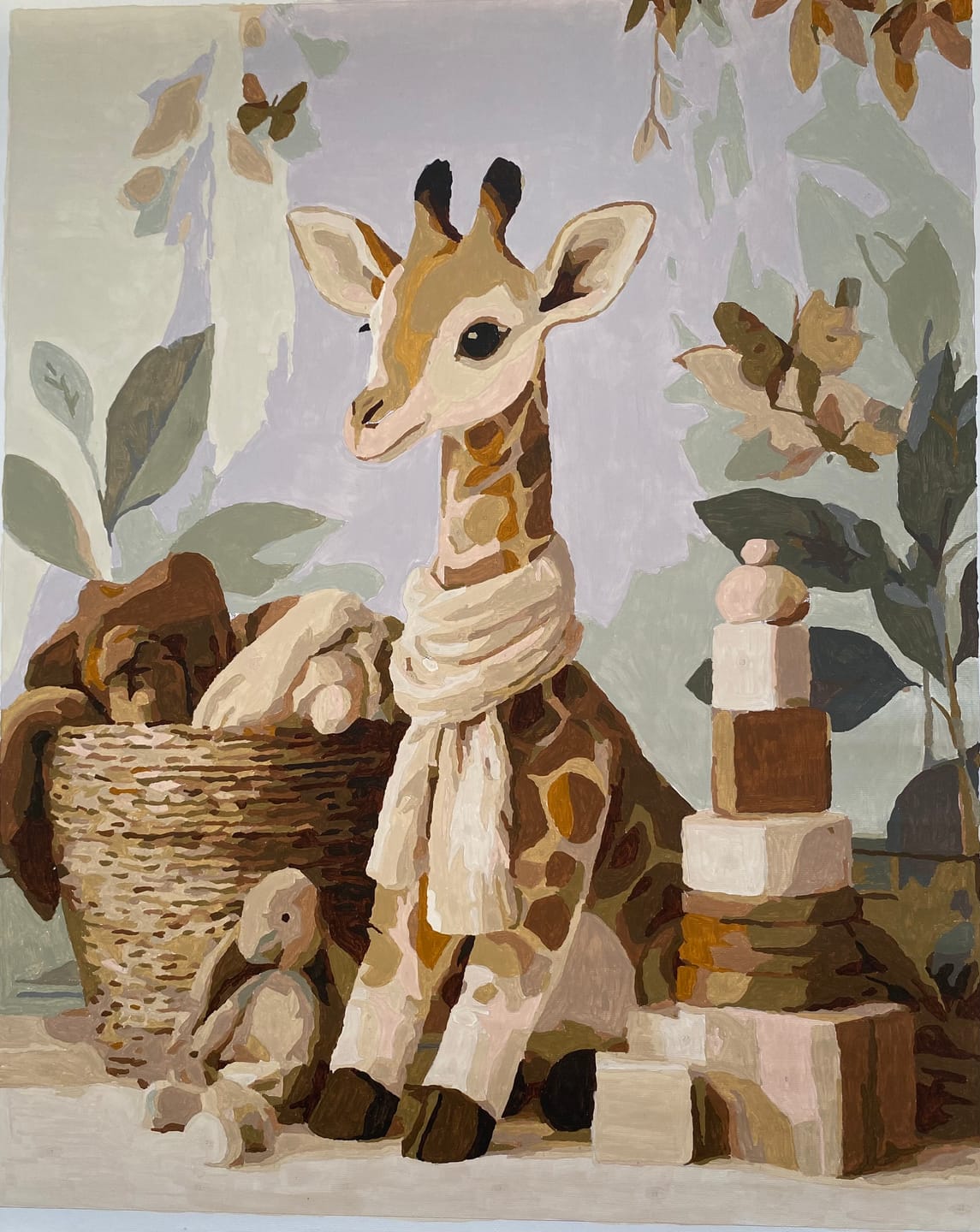Customer photo review of Baby Giraffe | Paint by Number