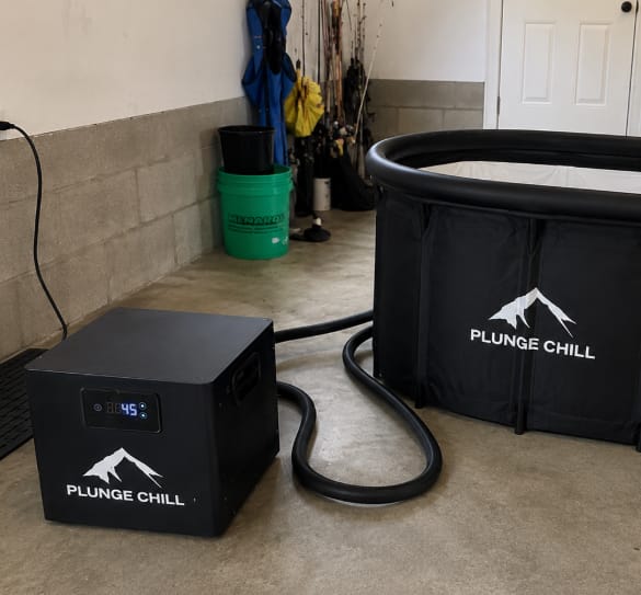 Customer photo review of Cold Plunge Chiller + Tub (MAX)