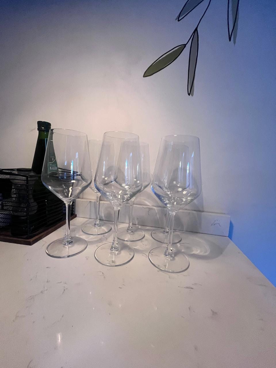 Customer photo review of Juego de 6 Copas de Vino Cristal Copas de Vino Tinto o Blanco 20 onzas Copas Tallo Largo 620ml