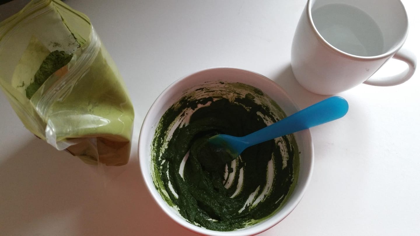 Customer photo review of Nutri Glow Organic Indigo Powder
