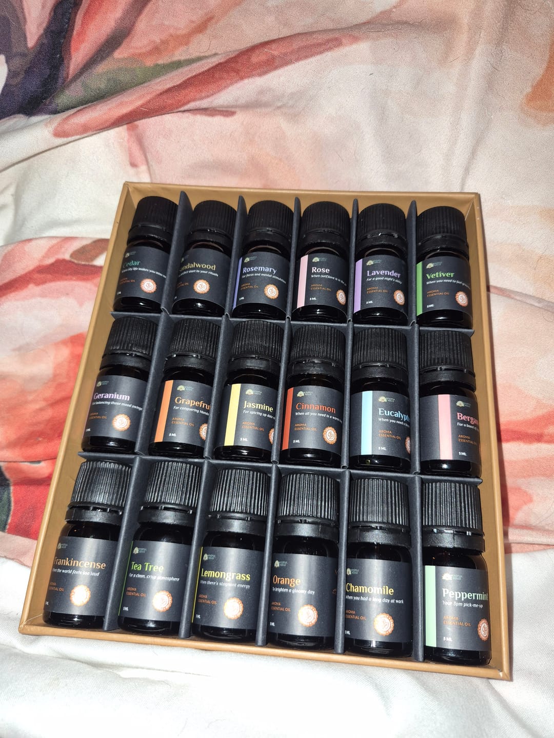 Customer photo review of Set of 18 Blissful Aroma Oils - FREE GIFT