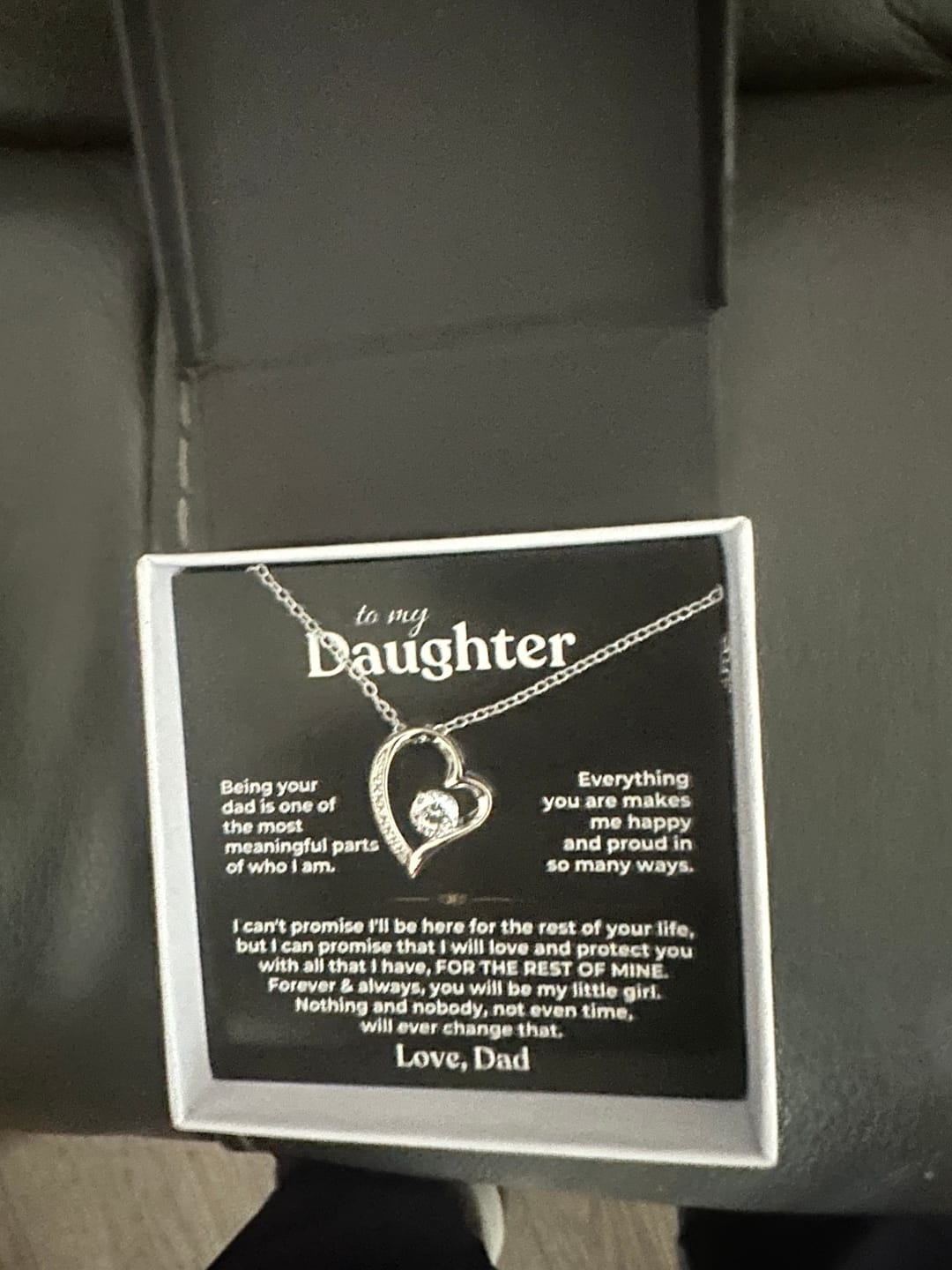 Customer photo review of To My Daughter - Being Your Dad - Beautiful Gift Set - SS622