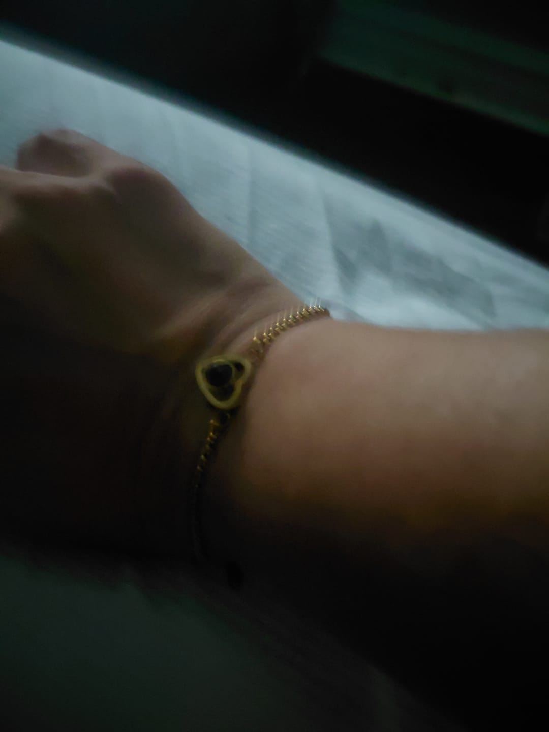 Customer photo review of Personalized Heart Photo Bracelet