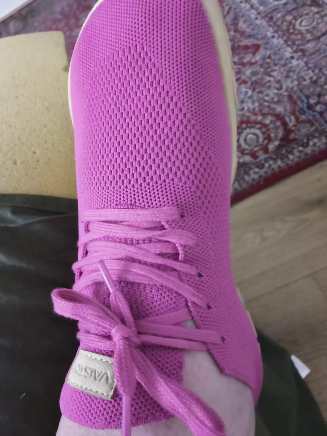 Customer photo review of Vaistoa Iloa | Knitted Barefoot Sneakers