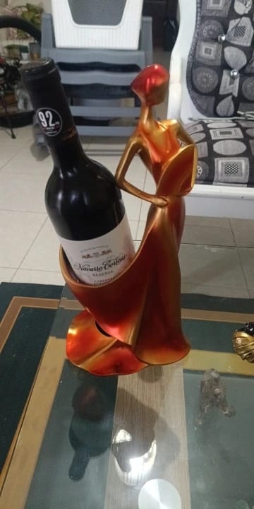 Customer photo review of European Style Wine Rack Girl