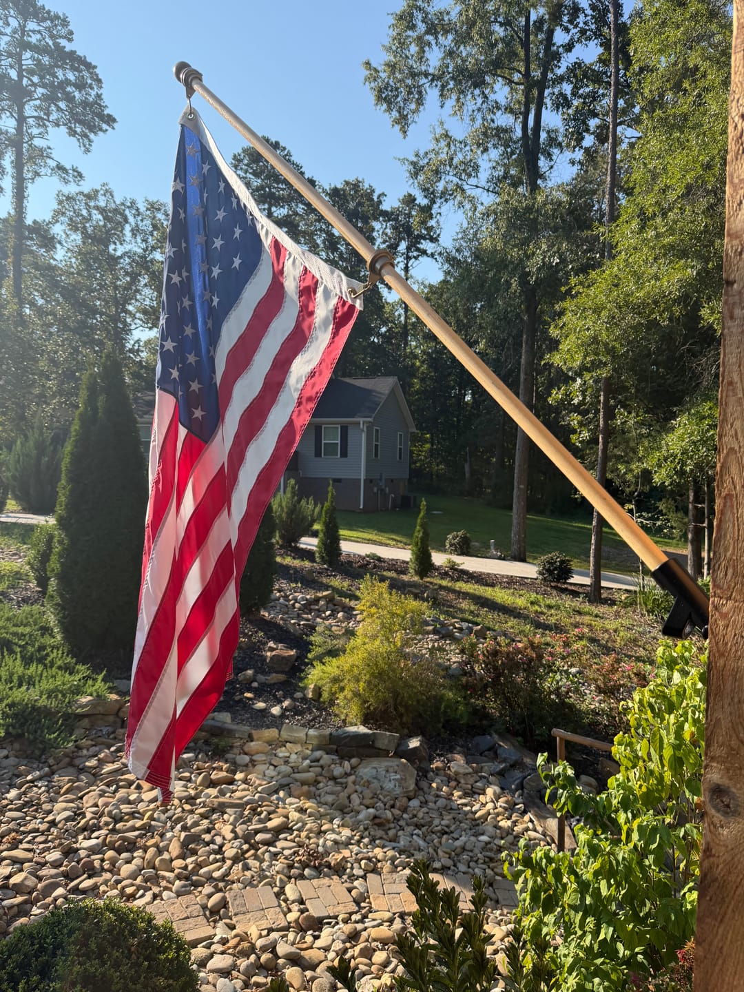 Customer photo review of 3' x 5' American Flag Set