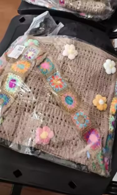 Customer photo review of Bolso artesanal crochet