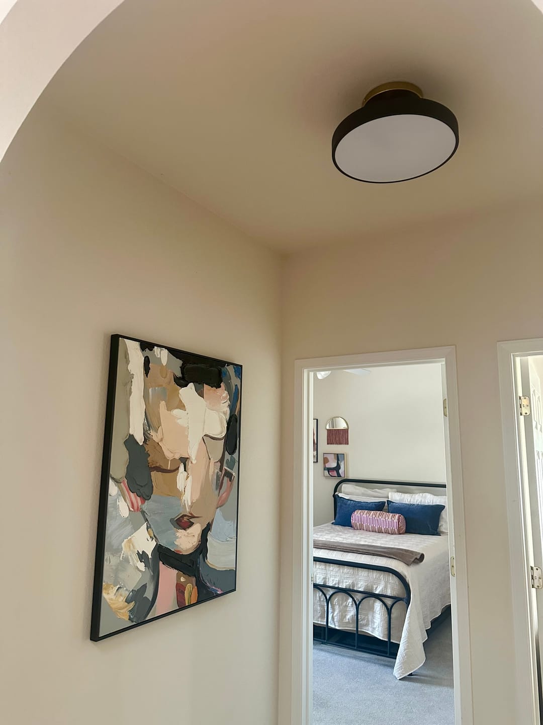 Customer photo review of Modern Minimalist Dimmable LED Drum Semi Flush Mount