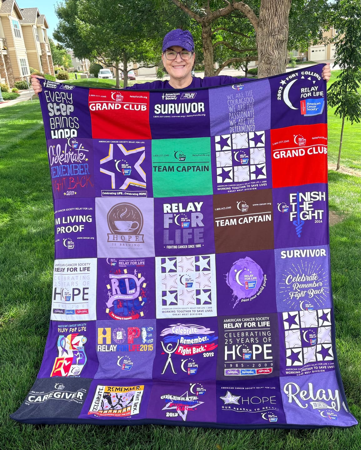 Customer photo review of Project Repat T-Shirt Quilt