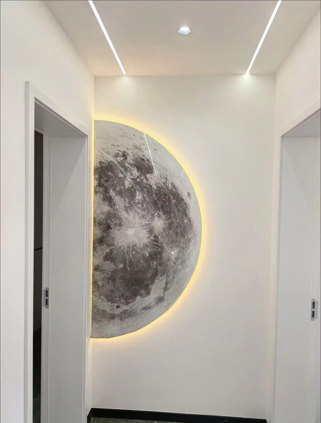 Customer photo review of Moon Sandstone Mural Light