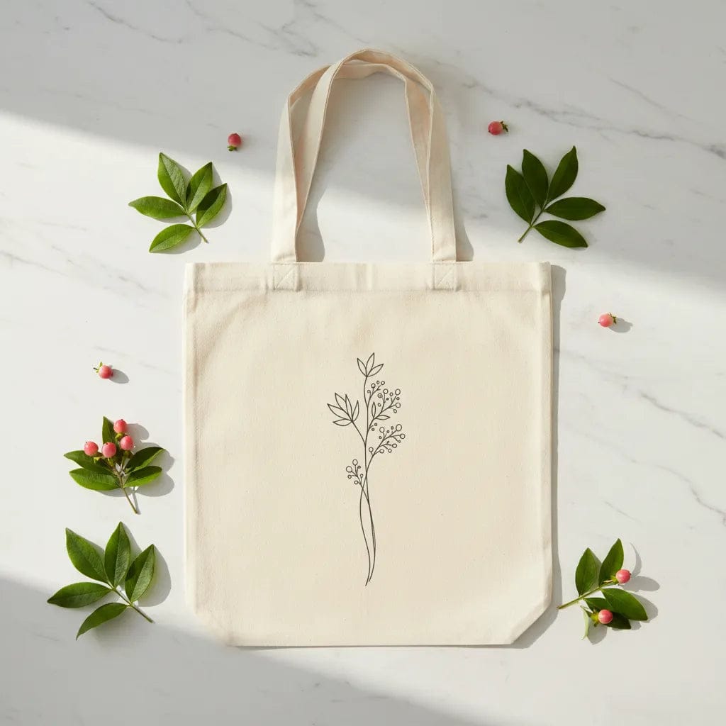 Customer photo review of Wrapzy Botanical Stem Tote Bag