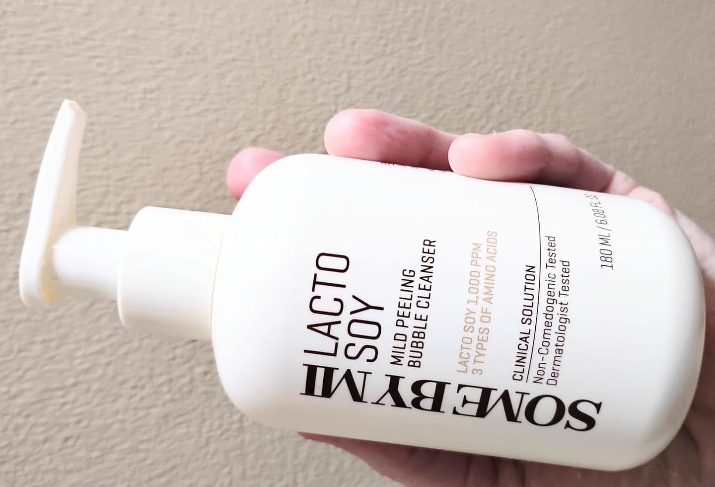 Customer photo review of Some By Mi Green Tea Tox Bubble Cleanser 120g