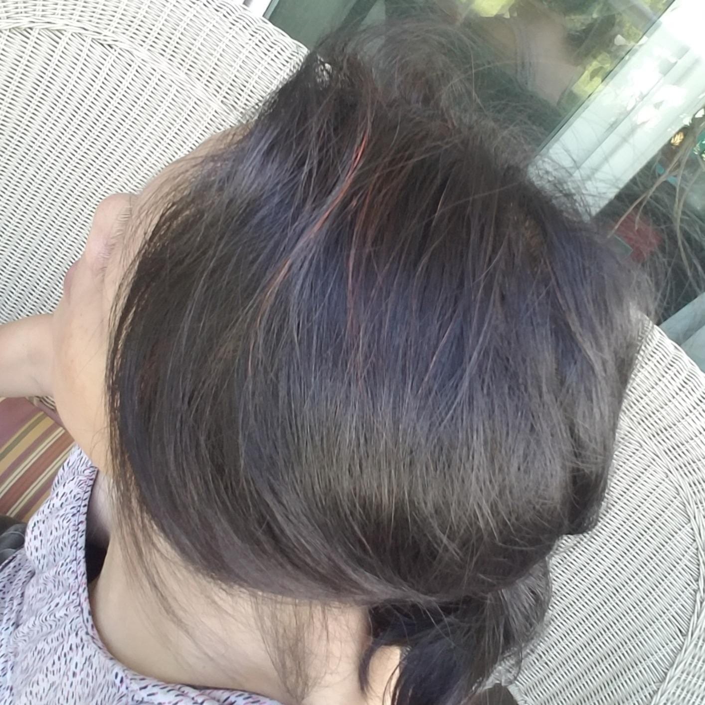 Customer photo review of Nutri Glow Organic Indigo Powder
