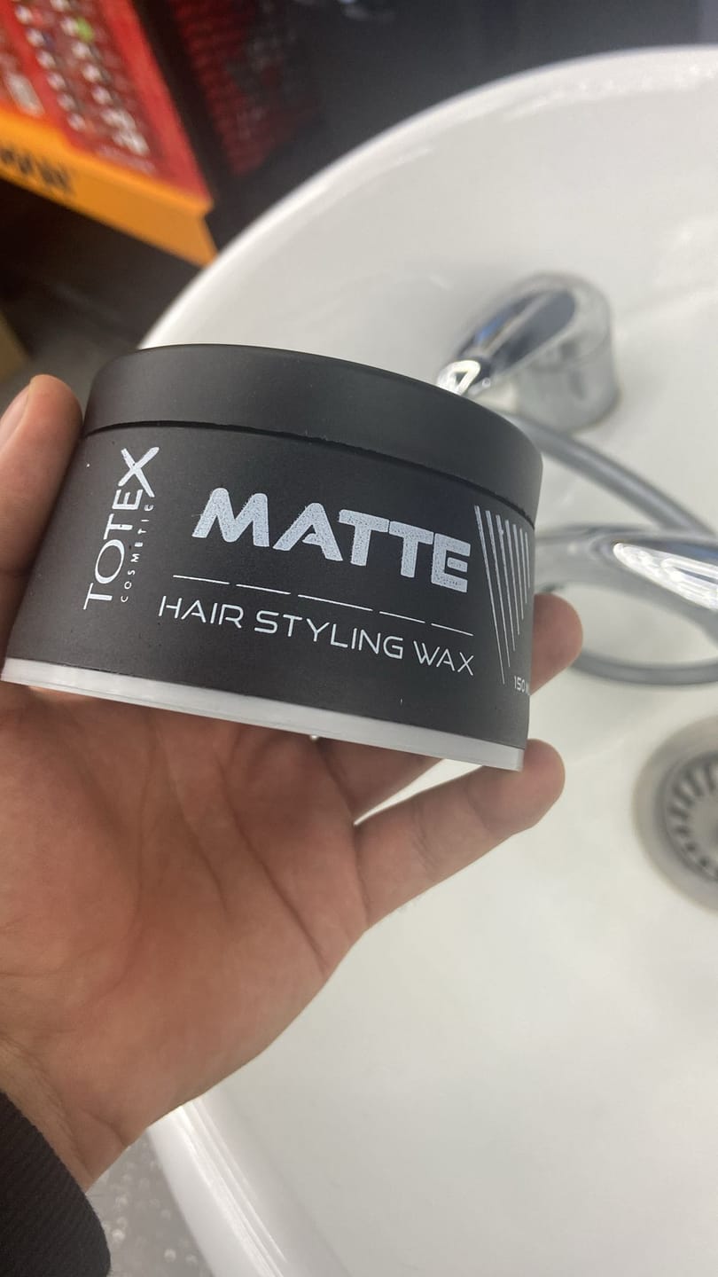 Customer photo review of Totex Hair Wax Matte 150ml
