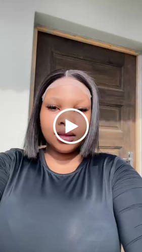 Customer video review of DONOR Vietnamese SDD Bone Straight Glueless 5X5 8"  Wig