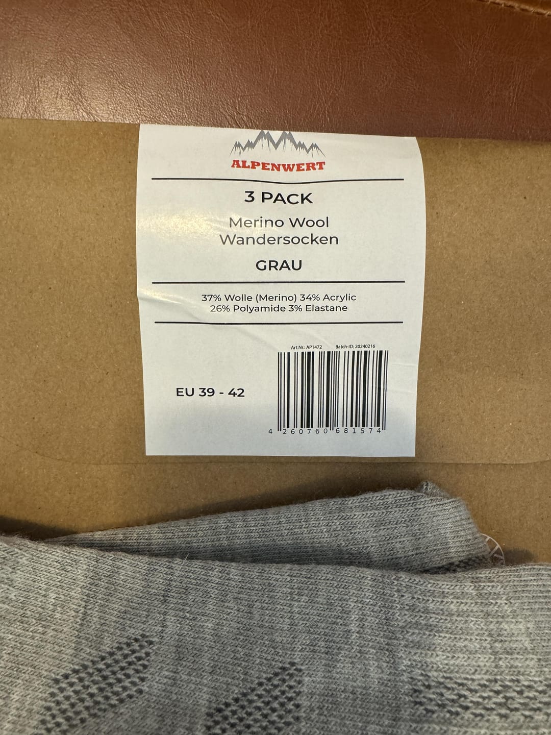 Customer photo review of Merino Socken - 2er Set