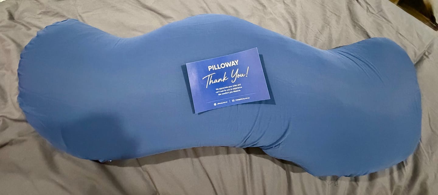 Customer photo review of Snuggi Body Align Pillow