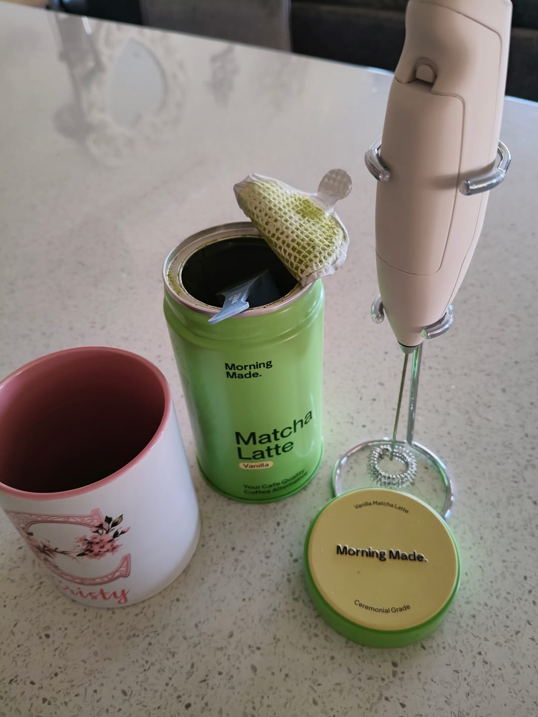 Customer photo review of Vanilla Matcha Latte