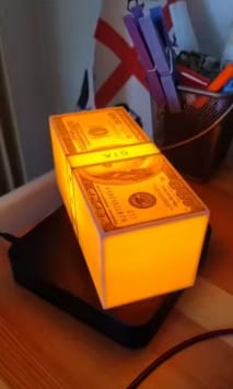 Customer photo review of Floating Maglev Money Lamp