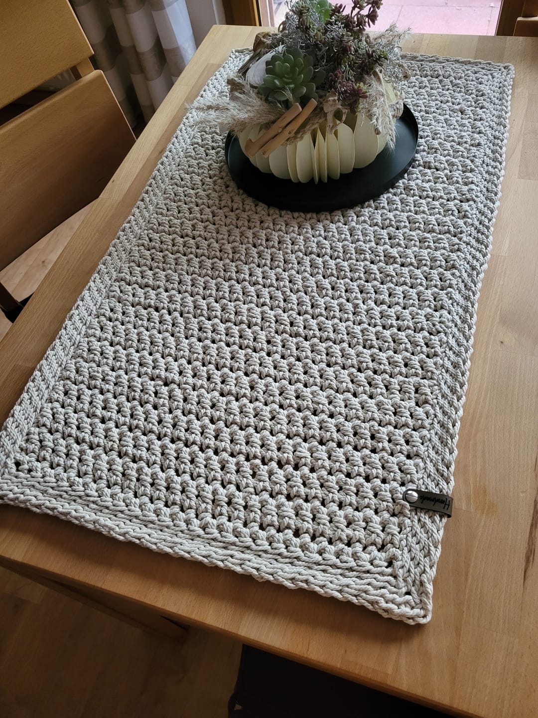 Customer photo review of Label-Set "Handmade" - Braun - CS0016 - für Häkelkörbe etc.