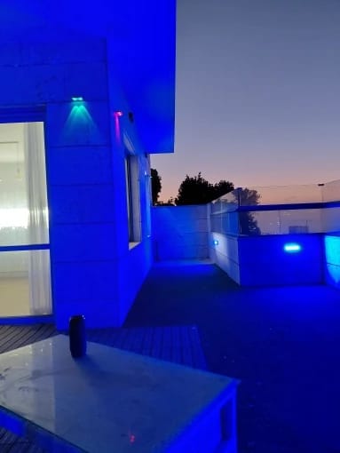 Customer photo review of Pack Solar Fence Lights Multi