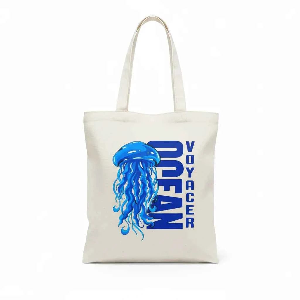 Customer photo review of Wrapzy Ocean Canvas Tote Bag