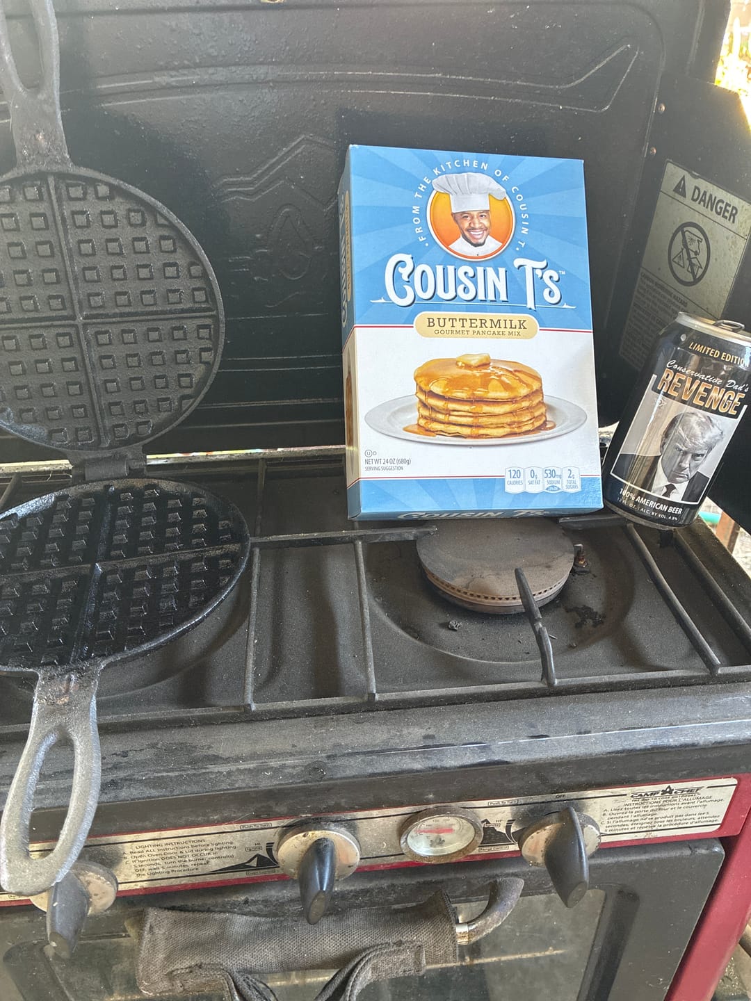 Customer photo review of Cousin T's Gourmet Buttermilk Pancake Mix