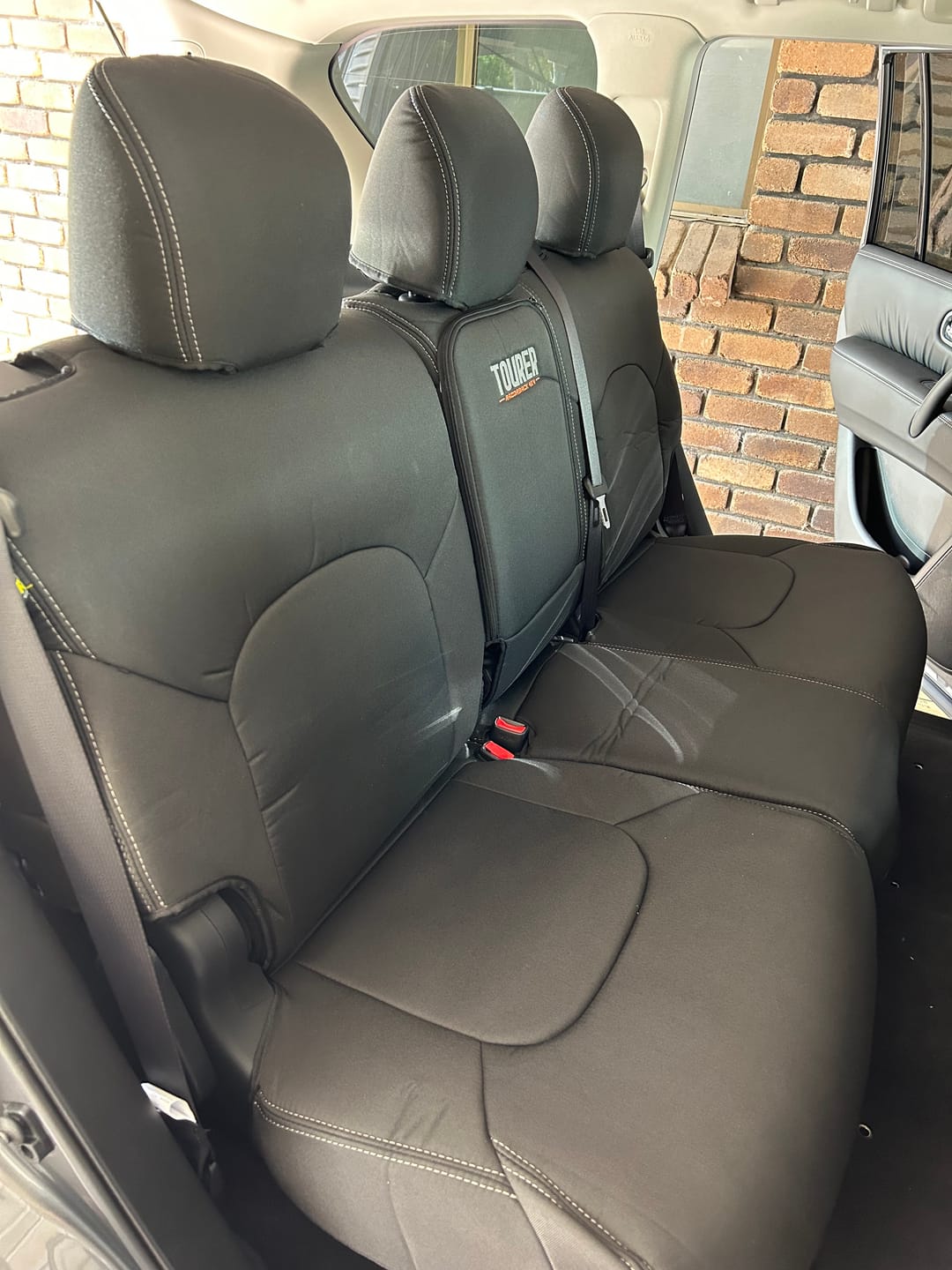 Customer photo review of Nissan Patrol Y62 - GP9 Tourer 2nd Row Seat Covers (In Stock)