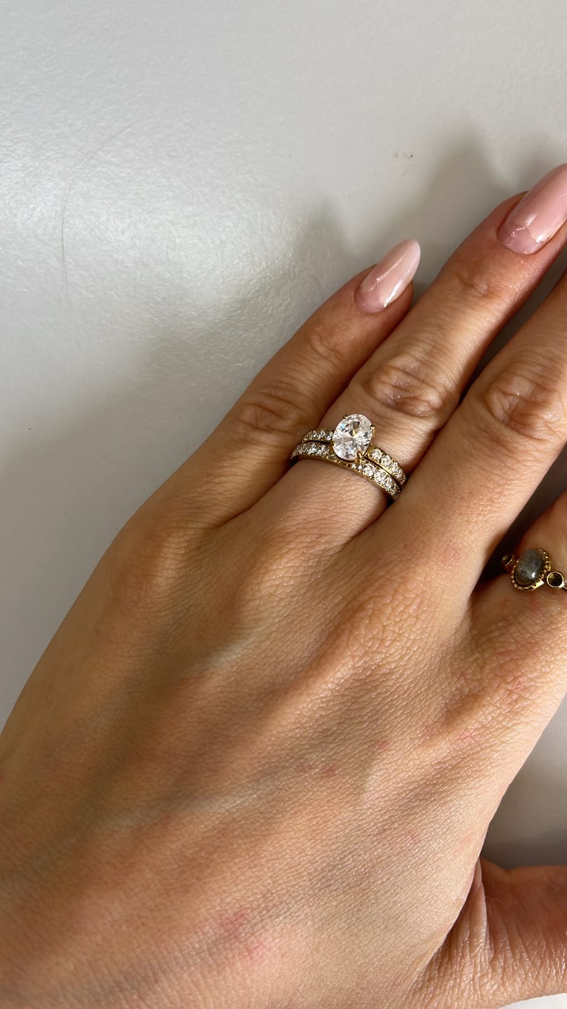 Customer photo review of Eternity Band Ring