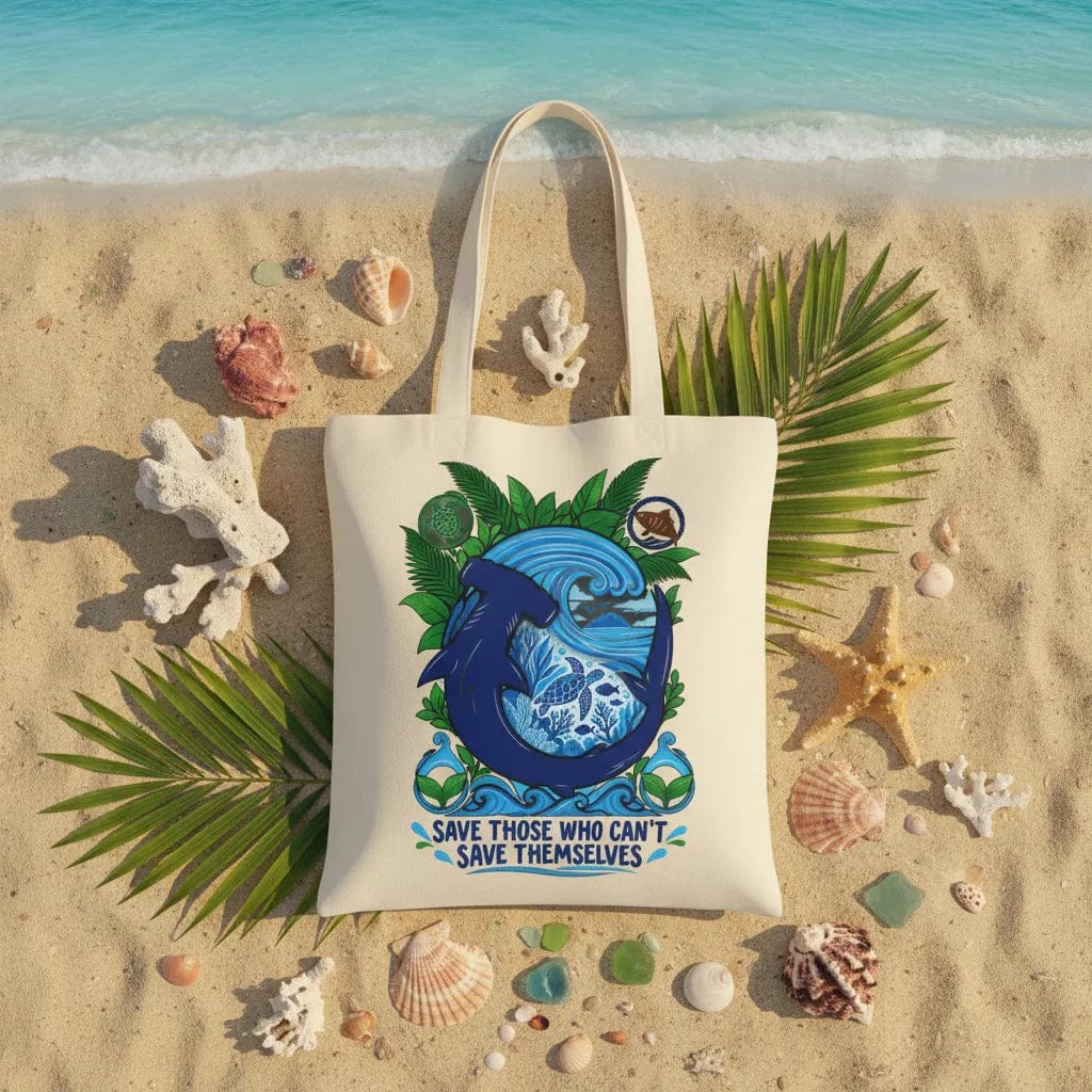Customer photo review of Wrapzy Fish Canvas Tote Bag