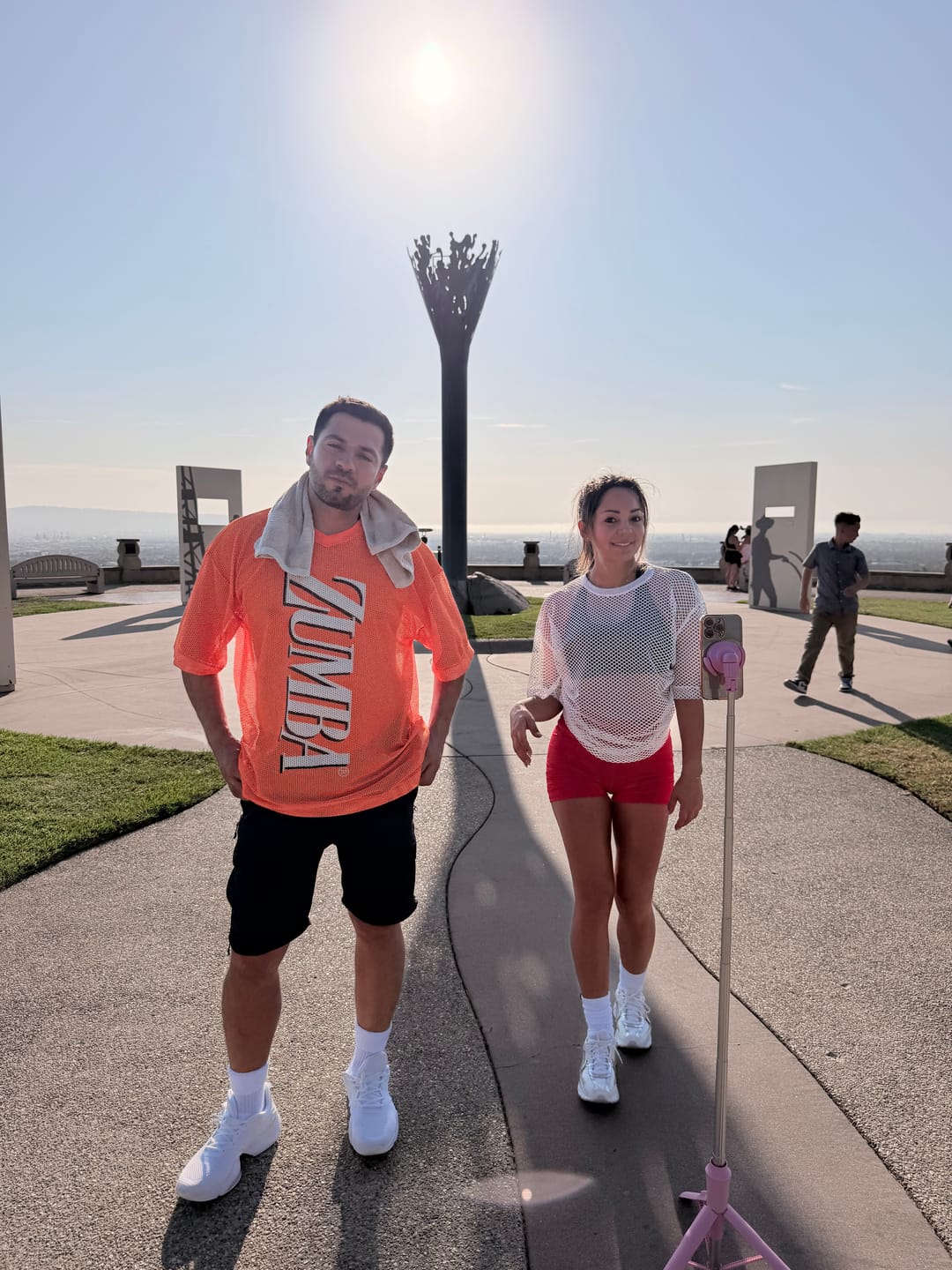 Customer photo review of Dale-Z Oversized Mesh V-Neck Top