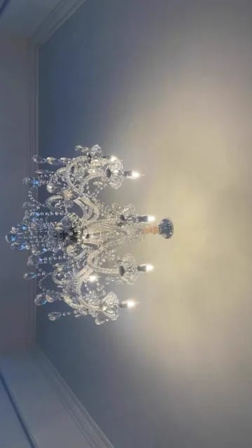 Customer photo review of Staircase Tiered Chandelier
