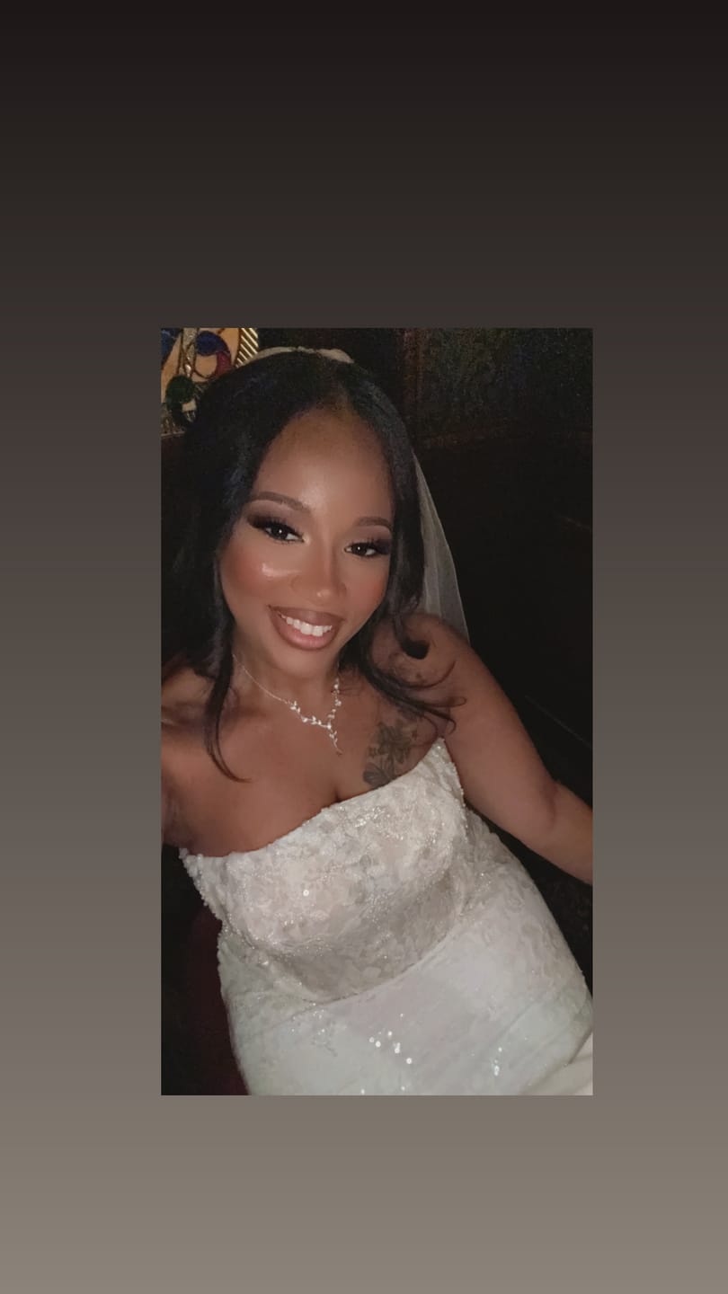 Customer photo review of Carla Crystal Vine Bridal Jewelry Set – CZ Necklace & Drop Earrings