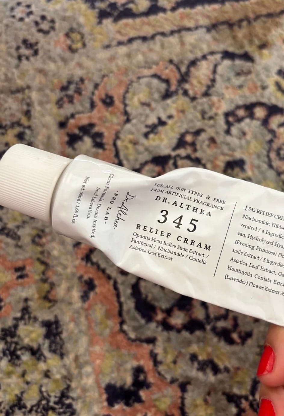 Customer photo review of Nomierinošs krēms ar resveratrolu Dr. Althea 345 Relief Cream