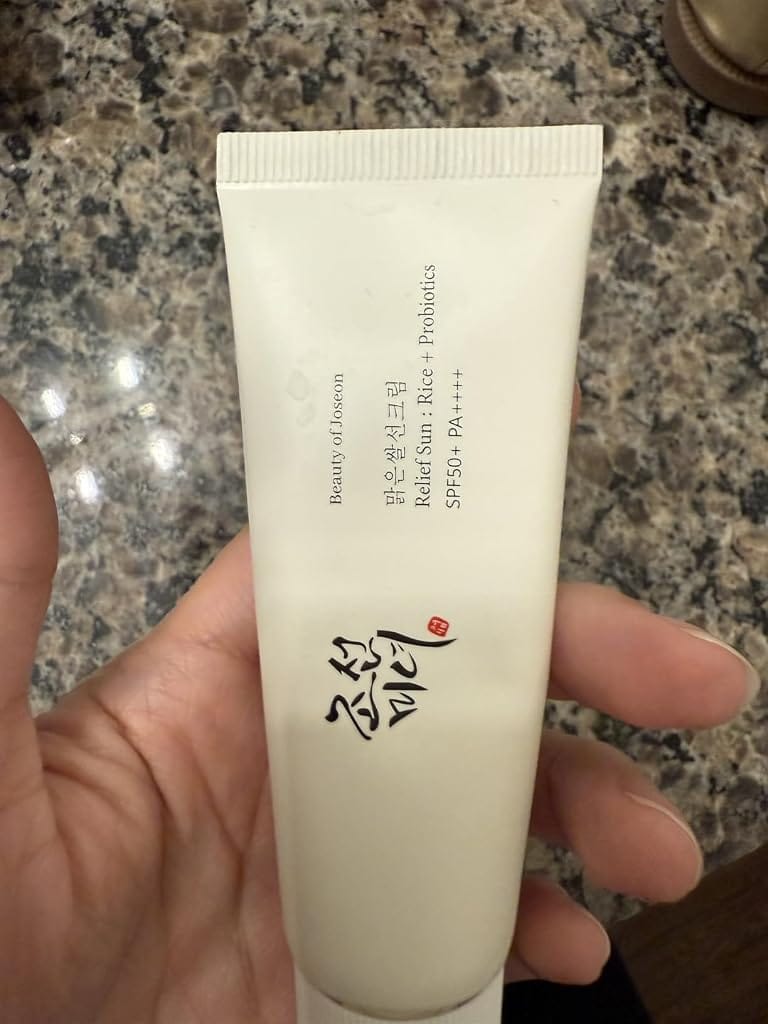 Customer photo review of Pack of Two - Beauty of Joseon Relief Sun: Rice + Probiotics