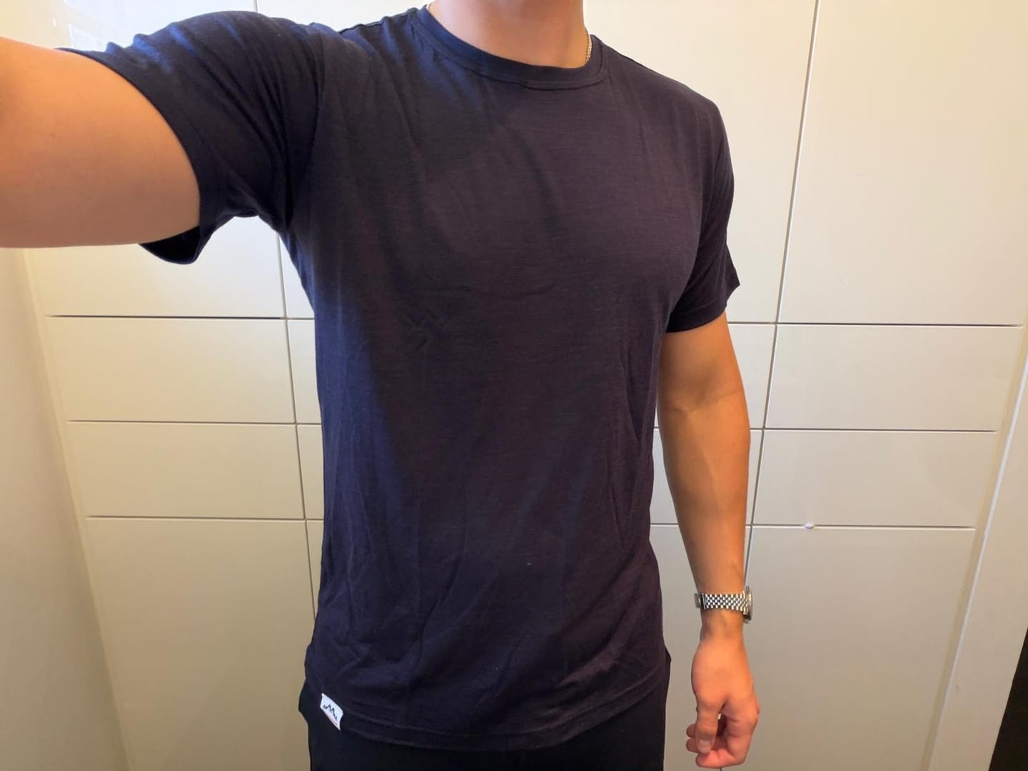 Customer photo review of Merino Shirt Herren