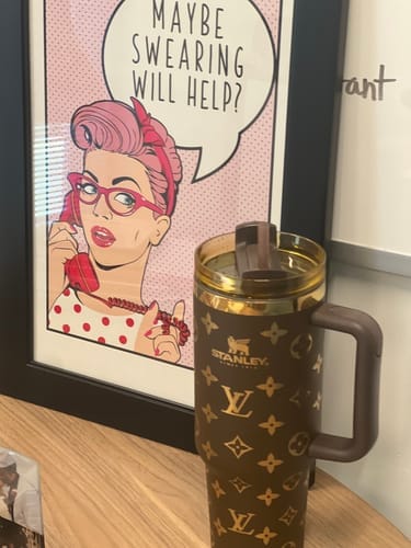 Customer photo review of Designer Holographic In-Car Insulated Cup 40 OZ