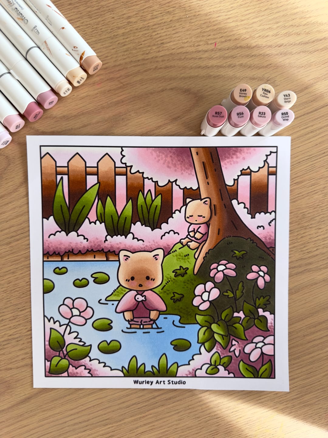 Customer photo review of Ohuhu Honolulu RV260 / R22 Individual Marker, Brush & Chisel