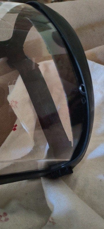 Customer photo review of Visière de protection intégrale anti-buée